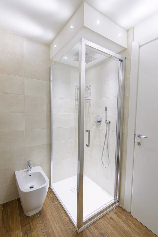 Bagno privato di una delle camere del B&B Piazza del Mercato