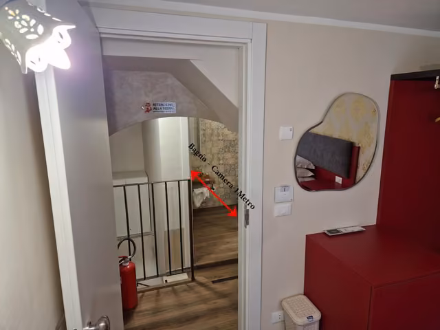 Un ambiente del bed & breakfast affacciato sulle piazze del centro